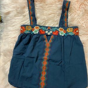 Embroidered top